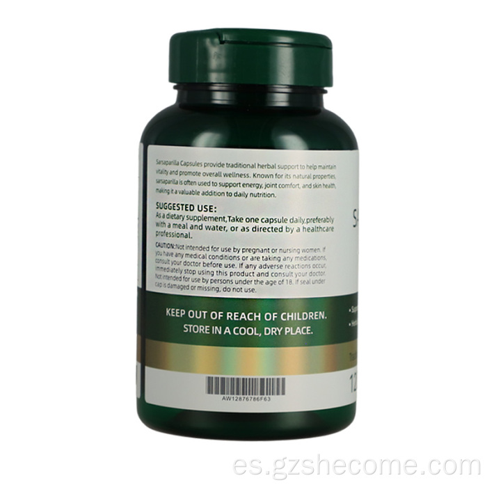 Herbal Shecome Zarzaparrilla Cápsulas Vitalidad Salud